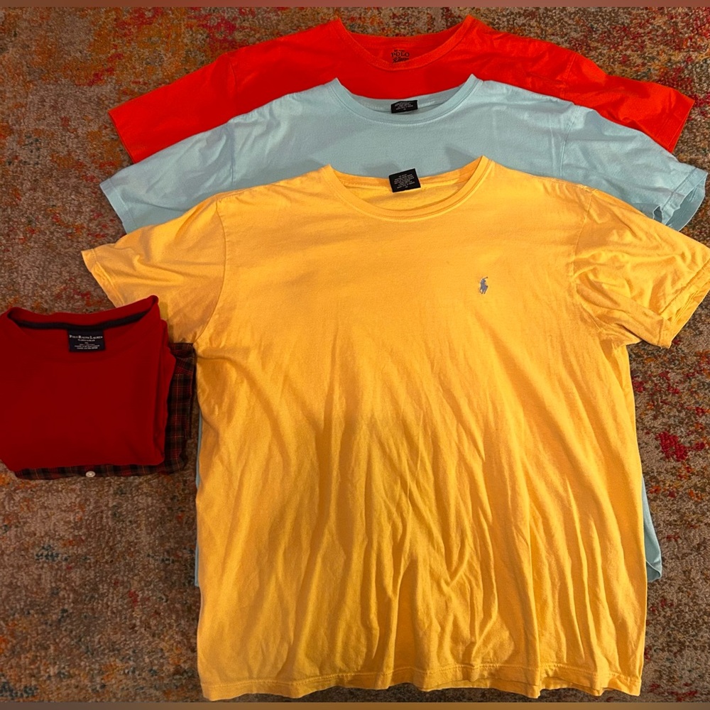 Polo Ralph Lauren Men’s Tops Bundle Lot(5) Multicolors, Multi Style.Read Details